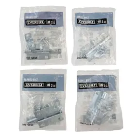 240-435 Everbilt 3 Inch Barrel Bolt 240 435 Zinc Plated Lot Of 4 Doors Gates New Sealed