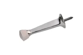 878-285 Everbilt Lot Of 10 Solid Doorstop-doorstop With Bumper Chrome Finish