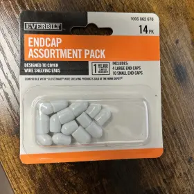 90186 Everbilt 6-pack End Cap Assortment Pack 14-pack