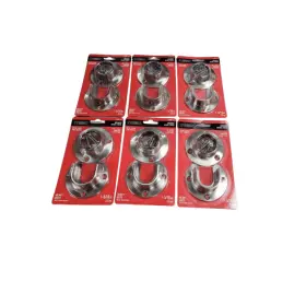 Eh-wsthdus-324 Everbilt Lot Of 6 2.68 Inch Brushed Nickel Closet Rod Pole Sockets 2-pack