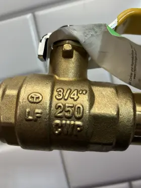 532vlv034 Everflow Double-o-ring Press Ball Valve With 3/4 Inch Connecti