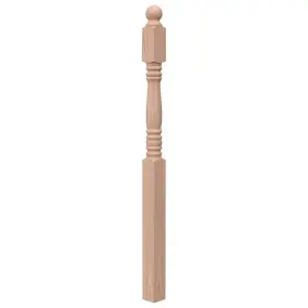 3503r-054-hdbnl Evermark Stair Parts 3503 54 Inch X 3 Unfinished Red Oak Ball Top Landing For