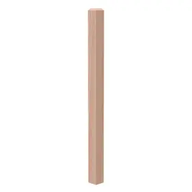 4000r-048-ct00l Evermark Stair Parts 48 Inch X 3 Unfinished Red Oak Chamfered Top Solid Core