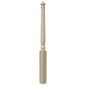 4015r-048-un0nl Evermark Stair Parts 4015 48 Inch X 3 Unfinished Red Oak Pin Top Starting Or Balcony