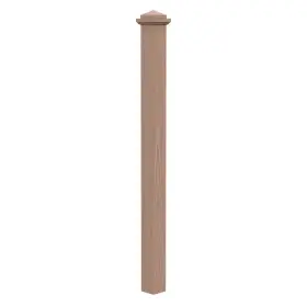 4075r-056-sd00l Evermark Newel Posts Unfinished Red Oak Square Craftsman Solid Core Box