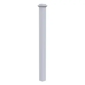 4075x-066-hd00l Evermark Stair Parts 4075 66 Inch X 3-1/2 Primed Square Craftsman Solid Core Box Newel