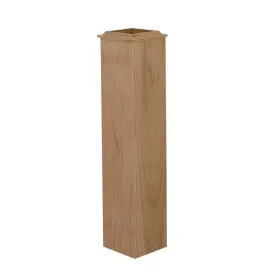 4077r-024-0000l Evermark Base Sleeve Newel Post 24 Inch X 5 - Stair Parts Wood Unfinished Red Oak