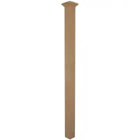 4077r-064-0000l Evermark Unfinished Starting Or Landing Solid Core Box Newel Post For Remodel