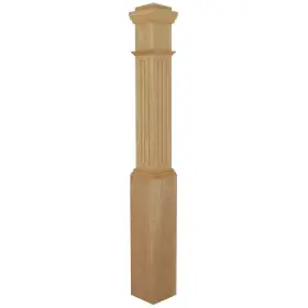 4092l-055-eg00l Evermark Stair Parts 4092 55 Inch X 6-1/4 Unfinished Hard Maple Fluted Box