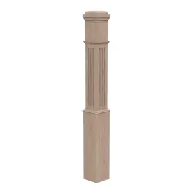 4092w-055-eg00l Evermark Stair Parts 4092 55 Inch X 6-1/4 Unfinished White Oak Fluted Box For