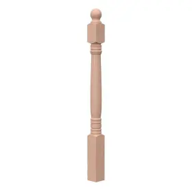 4500r-048-sd0nl Evermark Newel Post 3.5 Inch X48 For Stair Remodel Solid Core Oak Ball Stainable