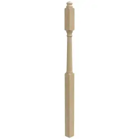 4945p-060-mt0nl Evermark Stair Parts 4945 60 Inch X 3 Unfinished Poplar Mushroom Top Newel Post For