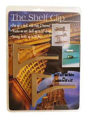 Sc75bb Expo Design Inc The Shelf Clip 5/8 Inch -3/4 Shelves Brushed Brass