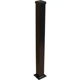 Ez Handrail 815973012697 Textured Black Aluminum Post 3 Inch X 44 With Welded Base Deck