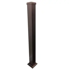 Ez Handrail 815973019320 Composite Deck Posts 3 Inch Hollow Core Uv Protected Textured Black Iron
