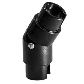 Eza555-hb Ez Handrail Aluminum Connector Round Adjustable Elbow In Textured Black