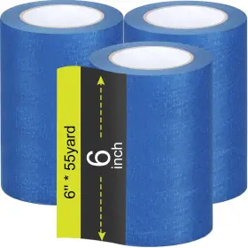 B0bqmls8ky Fainne 3 Rolls Blue Painters Tape Bulk Multi-pack Safe Masking For Painting