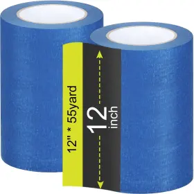 B0bqmnccbc Fainne 2 Rolls Blue Painters Tape Bulk Multi-pack For Clean Edges No Residue