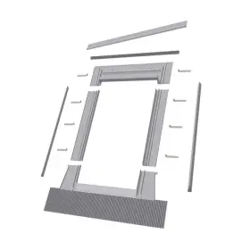 69258 Fakro Ehw Skylight Flashing Kit 24 Inch X 38 /46 High-profile Adjustable Aluminum