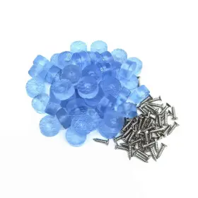 Fannuoncc 613497826680 50 Pcs Translucent Cylindrical Shape Furniture Pads Rubber Non Slip Feet Pad