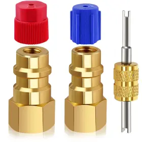 8206 Fanovo ‎ Car12-134a-mix-3pcs R12 To R134a Adapter High And Low Pressure Conversion Kit