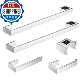 B09m7z8mbd Fapully 5 Piece Bathroom Hardware Accessories Set Stainless Steel Wall B09m7z8mbd Fapully 5 Piece Bathroom Hardware Accessories Set Stainless Steel Wall