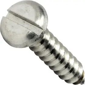 04008 Fastenere #4 X 1/2 Inch Pan Head Sheet Metal Screws Slotted 100 Pack