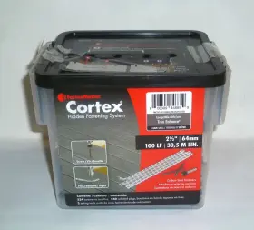 Fastenmaster 608309446859 Cortex Hidden Fastening System For Trex Enhance 2-1/2 Inch Clam Shell