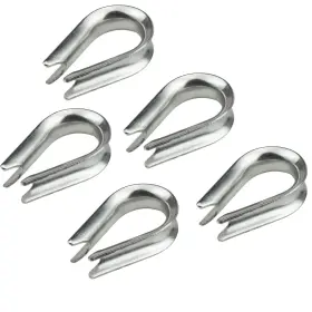 Vdry-jixinhuan-m10-5g Favordrory 5 Pcs M10 Stainless Steel Thimble For 3/8 Inch Diameter Wire Rope