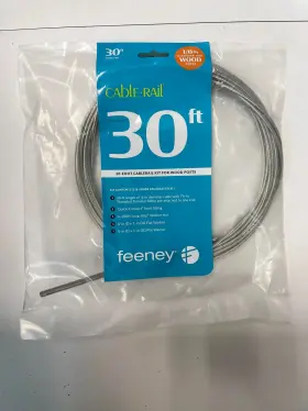 Feeney 768846063305 Cr-6330-pkg Cable Rail Assemblies For Wood 1/8 Inch 30ft