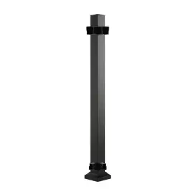 13883 Fiberon Cityside 36 Inch X 2.5 Black Contemporary Aluminum Corner Post