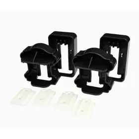 774163 Fiberon Classic Midnight Black Pvc Line Brackets # 12 Packs Of 2 -new