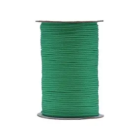 Filan 653623581250 Polypropylene Utility Rope Drawstring Hollow Braided Pp 1/8inch Green