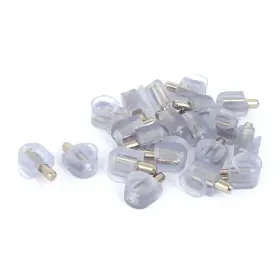 Fipux 617662342135 20 Pcs 5mm Dia Base Shelf Support Pin Furniture Glass Rubber Suction Cup