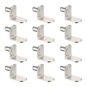 Fipux 639664214739 20pcs Shelf Support Peg 6mm L-shaped Furniture Cabinet Closet Bracket Pegs