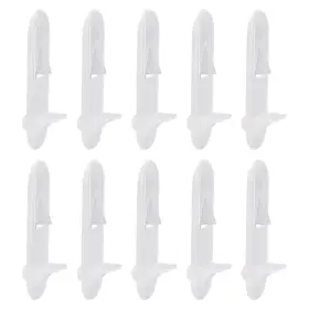 Fipux 639664448592 20pack Plastic Shelf Support Pegs 7mm -locking Cabinet Bracket Peg Clear