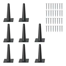 B0c4pft7xj Fivepears 8pcs 5 Inch Matte Black Metal Angled Taper Furniture Legs Heavy Duty