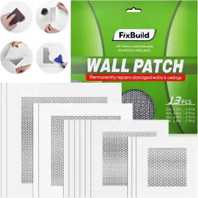Fixbuild 705353470608 Drywall Repair Kit 13 Piece Aluminum Wall Patch 2/4/6/8 Inch Alumin