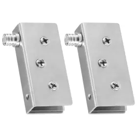 Fixinairp 609044703559 Adjustable Glass Door Hinges Clamp Cabinet Pivot Hinge Clip For 8-10mm 1 Pair