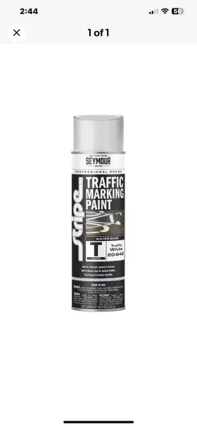 Lanc-2250 Fixturedisplays Lot 4 Seymour 20-642 20 Oz. White Traffic Marker Spray