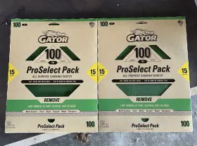 Lanc-447736 Fixturedisplays Gator 7289 100 Grit 9 Inch X 11 Premium Dry Sand Sheet-remove 15pk X2