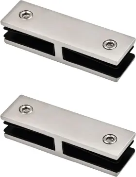 304-180 Fljdoumai 711181685008 Glass Railing Clamp Stainless Steel Double Clamps For Home/park/mall/sw