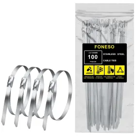 Zdd617 Foneso Stainless Steel Zip Ties 11.8 Inch 500pcs 304stainless Metal
