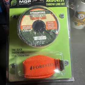 Forester 756580028155 Arborist Throw Line Kit - Ultra Slick 100% Polyester Rope Orange