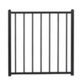 53134356 Fortress Steel Gate 34 Inch H X 34.5 W With Cap/top Water Resistant Bronze