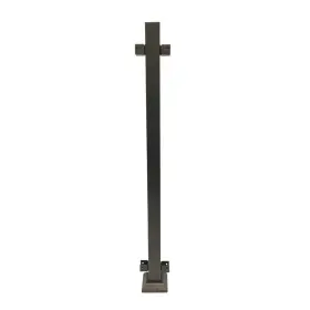 53312456 Fortress Fe26 2 Inch X 45-1/2 Bronze Steel Railing Line Post With Brackets 42