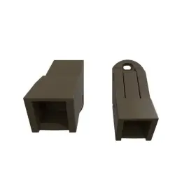 53504066 Fortress Simplified Stair Bracket 6.5 Inch X2 Water Resistant Steel Bronze 4-pack