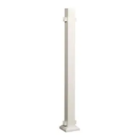 59345231 Fortress Stair Railing Line Post Aluminum Uv Protected With Base Cover Brackets
