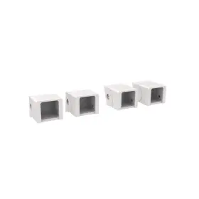 59505071 Fortress Home Rail 1 Inch W X H Low Profile White Matte Affordable Bag Of 4