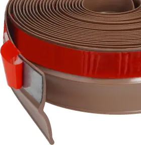 Ckcbmfr571036 Fosluoc Garage Door Seal Top And Sides Strip Brown 34ftl X 2.24 Inch W 0.13 H
